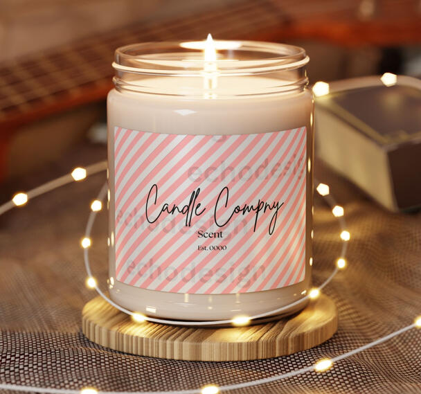 Striped Candle Design